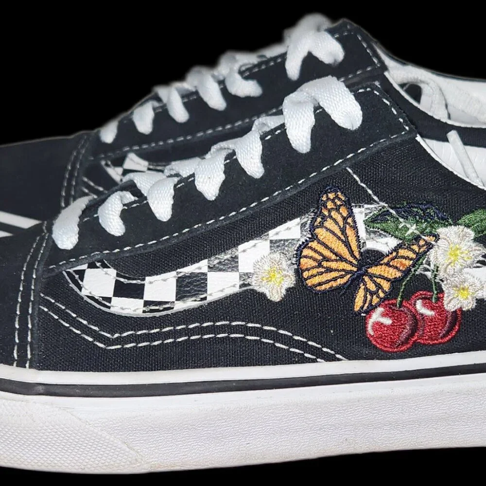 Vans X Embroidered Cherry Butterfly Old Skool - Picture 5 of 9